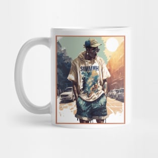 Hip Hop graphic Illustration of a Man Mug